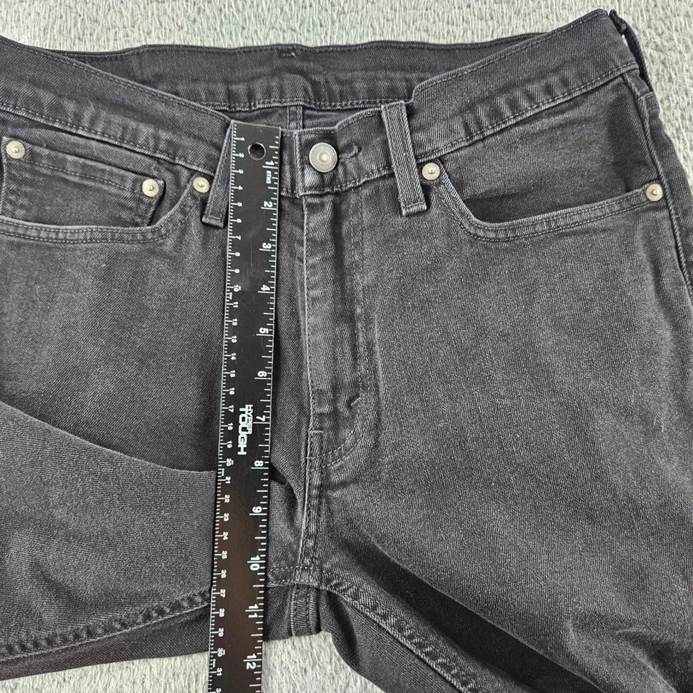Levis Jeans Men 32x30 Black Denim Athletic Tapered Leg Relaxed Fit Stretch Denim
